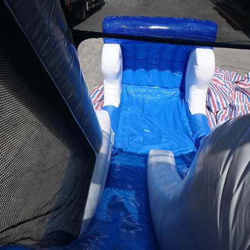 Moonwalk USA Inflatable Bouncers Tidal Wave Obstacle Course Bouncer Wet n Dry O-049
