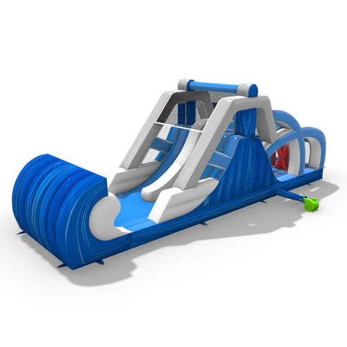 Moonwalk USA Inflatable Bouncers Tidal Wave Obstacle Course Bouncer Wet n Dry O-049