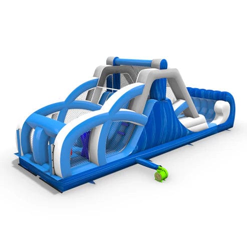 Moonwalk USA Inflatable Bouncers Tidal Wave Obstacle Course Bouncer Wet n Dry O-049