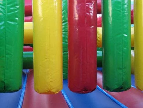 Moonwalk USA Inflatable Bouncers 62'Lx15'H Wet n Dry Obstacle Bouncer - Green O-122-G