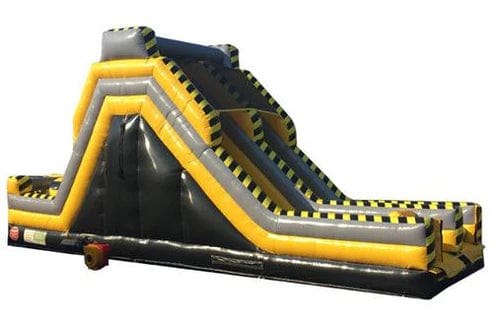 Moonwalk USA Inflatable Bouncers 85'L Construction Obstacle Course Bouncer with Removable Pool O-147-With-Pool