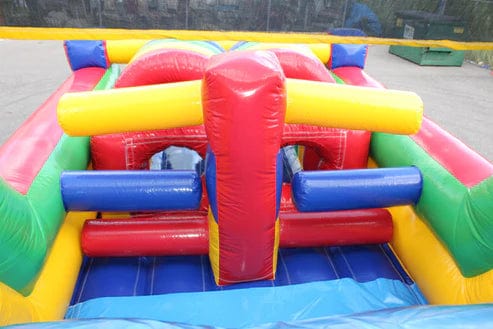 Moonwalk USA Inflatable Bouncers 40'L Green Obstacle Course Bouncer O-156-G
