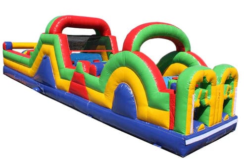 Moonwalk USA Inflatable Bouncers 40'L Green Obstacle Course Bouncer O-156-G
