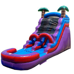 Eagle Bounce 15'H Purple Slide Wet n Dry