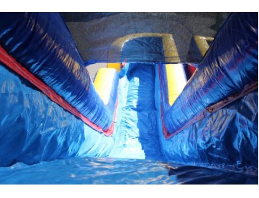 Moonwalk USA Inflatable Bouncers 18'H Dual Lane Commercial Inflatable Water Slide W-031