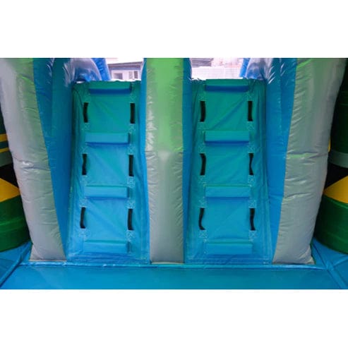 Moonwalk USA Inflatable Bouncers 2-Lane Toxic Combo Bouncer Wet n Dry C-287