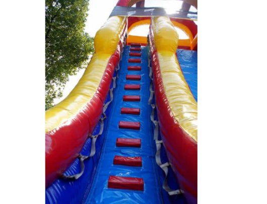 Moonwalk USA Inflatable Bouncers 20'H Rainbow Screamer Inflatable Slide Wet/Dry W-312