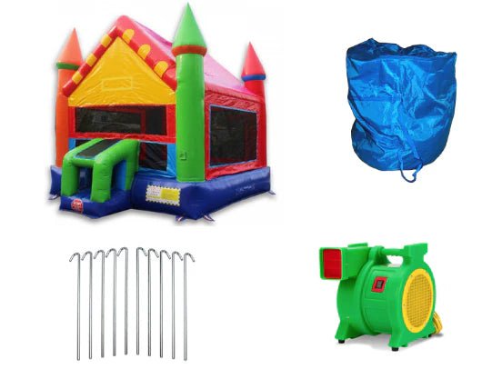 Moonwalk USA Commercial Bounce House 14' Castle Commercial Bounce House B-354