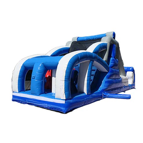 Moonwalk USA Inflatable Bouncers Tidal Wave Obstacle Course Bouncer Wet n Dry O-049