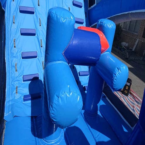 Moonwalk USA Inflatable Bouncers Tidal Wave Obstacle Course Bouncer Wet n Dry O-049