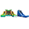 Eagle Bounce Residential Bounce House Palm Tree / Ocean Eagle Bounce Dual Lane Combo Bouncer & Slide + Water Slide Package PKG-B