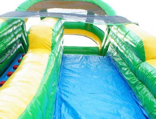 Moonwalk USA Inflatable Bouncers 22'H Palm Tree Screamer Inflatable Slide Wet/Dry W-321