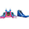 Eagle Bounce Residential Bounce House Princess / Ocean Eagle Bounce Dual Lane Combo Bouncer & Slide + Water Slide Package PKG-B