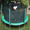 Image of 13.5' round magic circle trampoline with safety enclosure