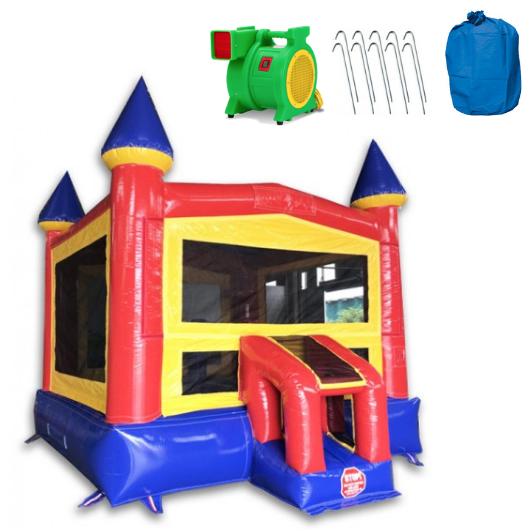 Moonwalk USA Commercial Bounce House 14' Classic Castle Commercial Bounce House B-312