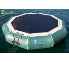 Island Hopper 17' Bounce-N-Splash Water Bouncer Natural Green