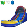Image of Inflatable Slide - 18'H Blue Bubble Bump Slide Wet/Dry - The Bounce House Store