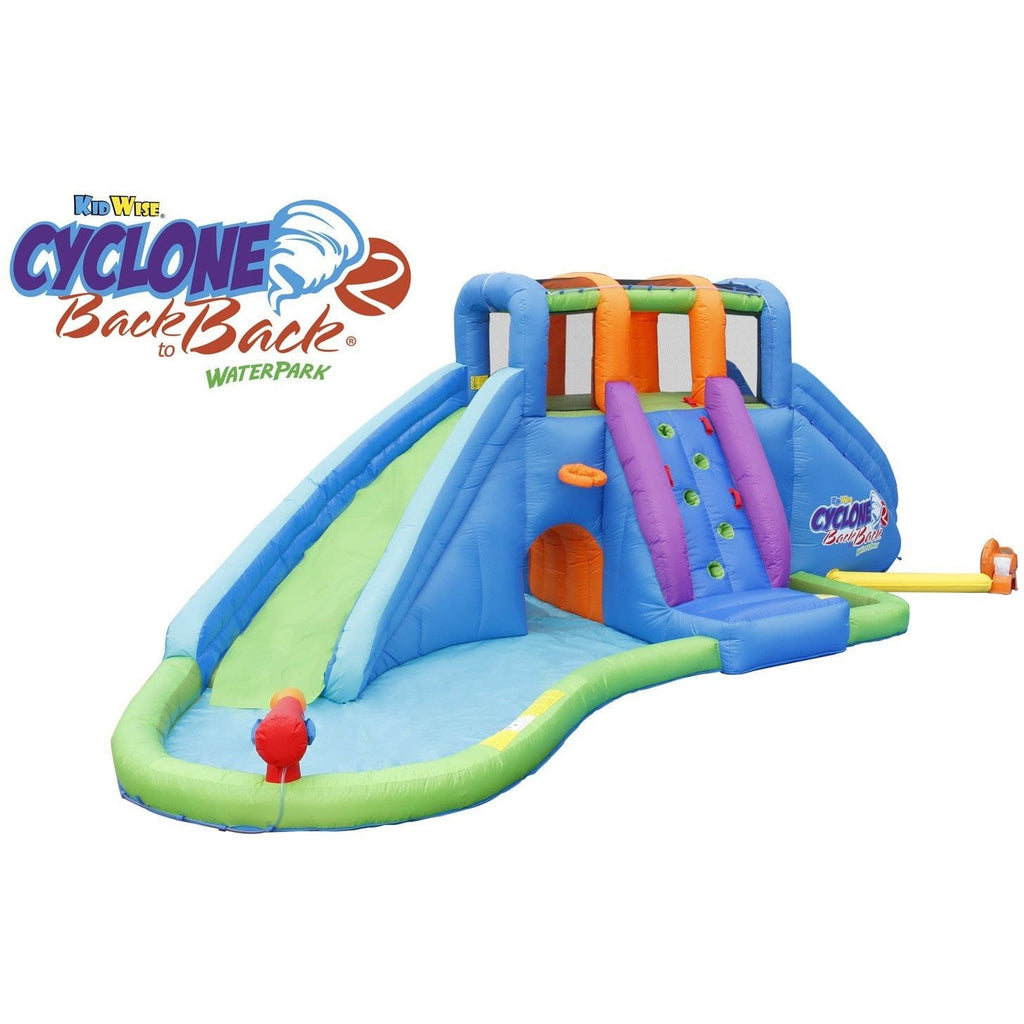 Residential Bounce House - KidWise Cyclone2 Back to Back® Water Park and Lazy River - The Bounce House Store