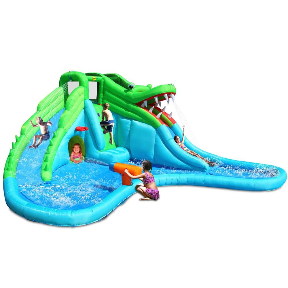 Kidwise Residential Bounce House KidWise Crocodile Swamp Water Slide KWWS-9517
