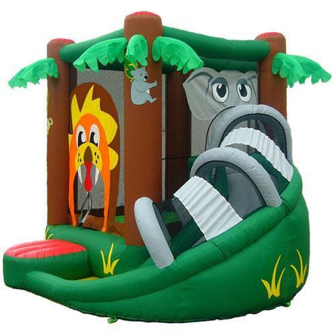 Residential Bounce House - KidWise Safari Bounce House With Slide - The Bounce House Store