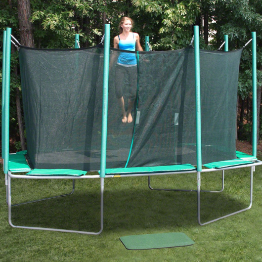 9' x 14' Rectagon Magic Circle Trampoline with Safety Enclosure