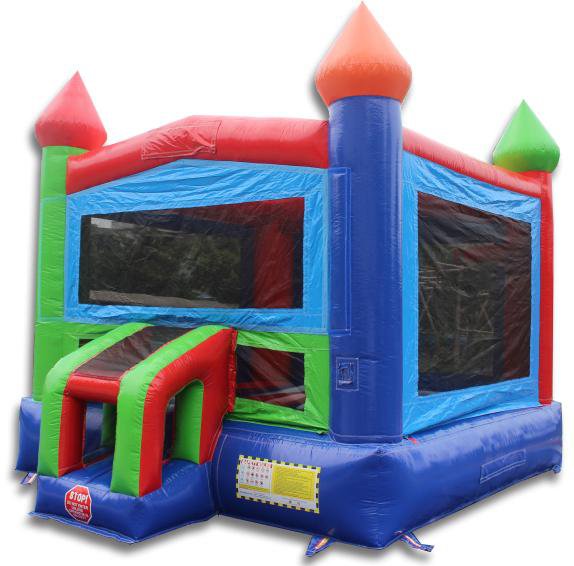 Moonwalk USA Commercial Bounce House 14' Rainbow Commercial Bounce House B-301