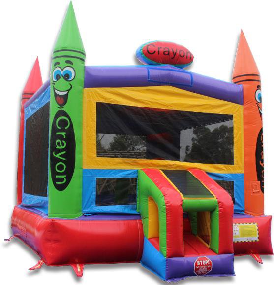 Moonwalk USA Commercial Bounce House 14' Crayon Commercial Bounce House B-303