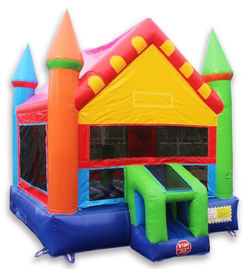 Moonwalk USA Commercial Bounce House 14' Castle Commercial Bounce House B-354