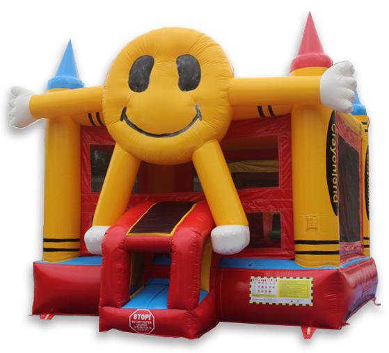 Moonwalk USA Commercial Bounce House 14' Happy Face Commercial Bounce House B-355