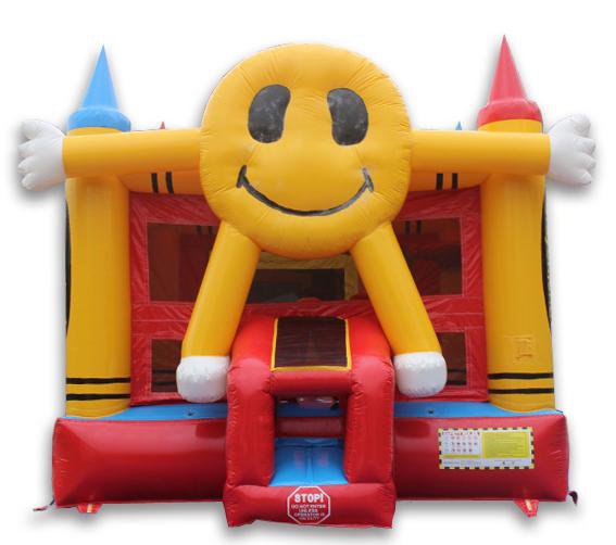 Moonwalk USA Commercial Bounce House 14' Happy Face Commercial Bounce House B-355