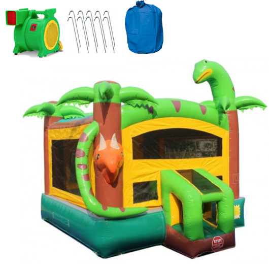 Moonwalk USA Commercial Bounce House 14' Dinosaur Commercial Bounce House B-359