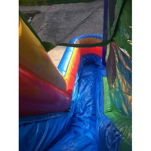 inflatable slide that can be used wet or dry