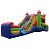 Image of RAINBOW CASTLE COMMERCIAL BOUNCE HOUSE COMBO WET N DRY