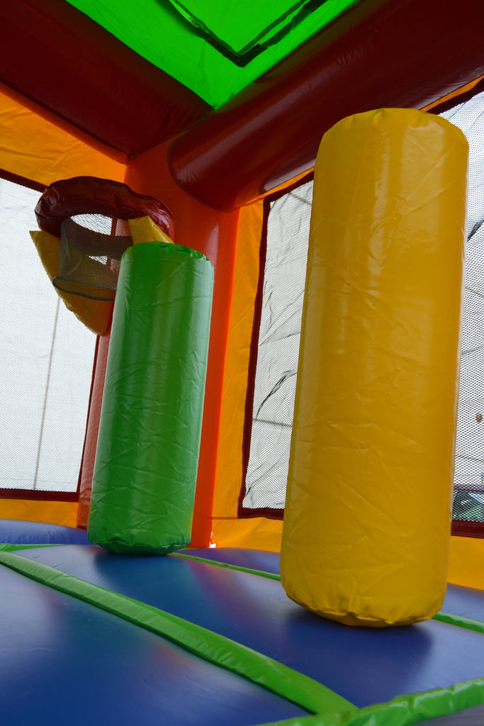 Commercial Bounce House - 5 in 1 Castle Combo Bounce House - The Bounce House Store