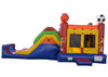 Image of Commercial Bounce House - 5 in 1 Super Combo Sports Bounce House - The Bounce House Store