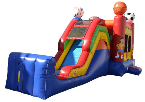 Commercial Bounce House - 5 in 1 Super Combo Sports Bounce House - The Bounce House Store