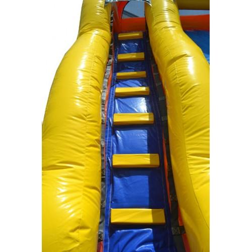 19'H Curved Inflatable Slide Wet/Dry