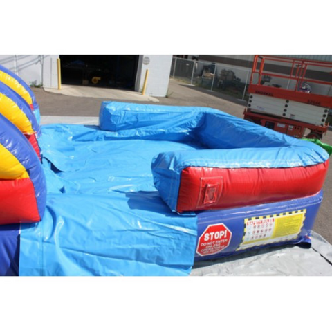 18'H Double Dip Inflatable Slide Wet and Dry - RBY - Splash Pool
