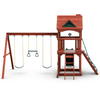 Image of Gorilla Playsets Nantucket II Wooden Swing Set