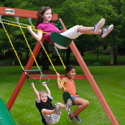 Gorilla Playsets Kids on Swings