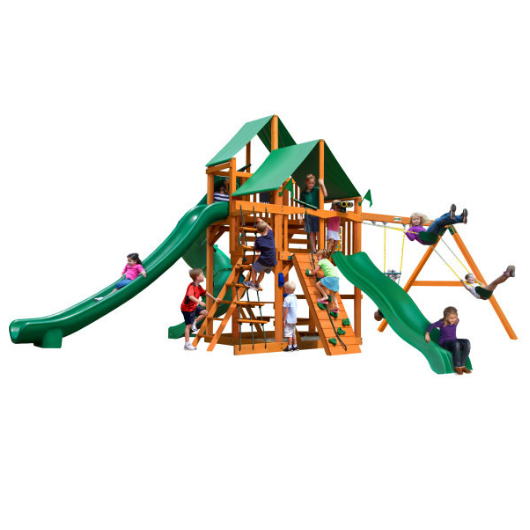 Gorilla Playsets Great Skye II Wooden Swing Set