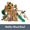 Image of Gorilla Playsets Great Skye I Wooden Swing Set with Malibu Wood Roof