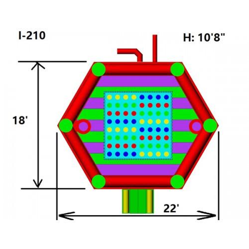 Moonwalk USA Commercial Bounce House OctoDome 5 in 1 Commercial Bounce House I-210