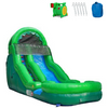 Image of Inflatable Slide - 18'H Bubble Bump Green Inflatable Slide Wet/Dry 
