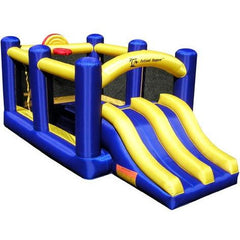Residential Bounce House - Island Hopper Racing Slide and Slam Bounce House - The Bounce House Store