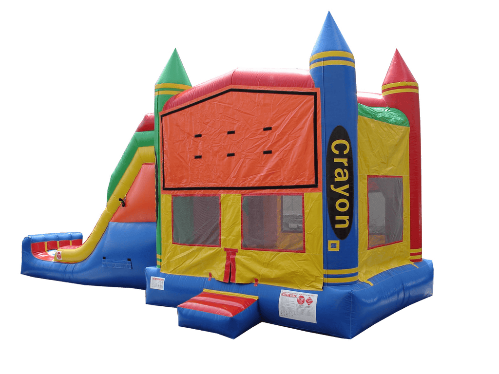 Crayon bounce deals house with slide