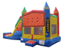 Image of Commercial Bounce House - 5 in 1 Super Combo Crayon Bounce House - The Bounce House Store