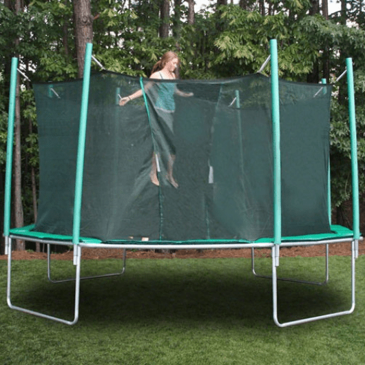 Jumping on Magic Circle 16' Octagon Trampoline