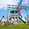 Image of LIFETIME Adventure Tower Metal Swing Set with Monkey Bars