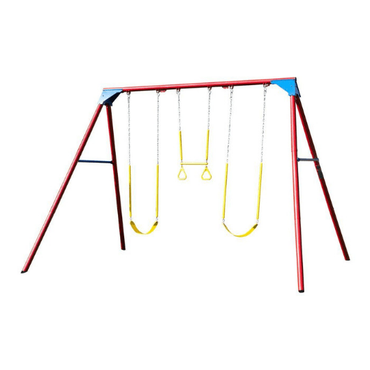 Lifetime 10ft Metal Swing Set in Primary colors